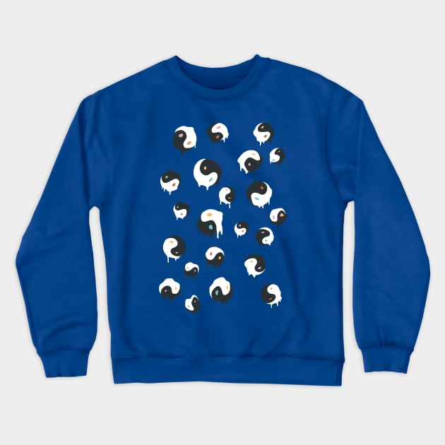 Yinyang pattern 1 Crewneck Sweatshirt by Chewbarber